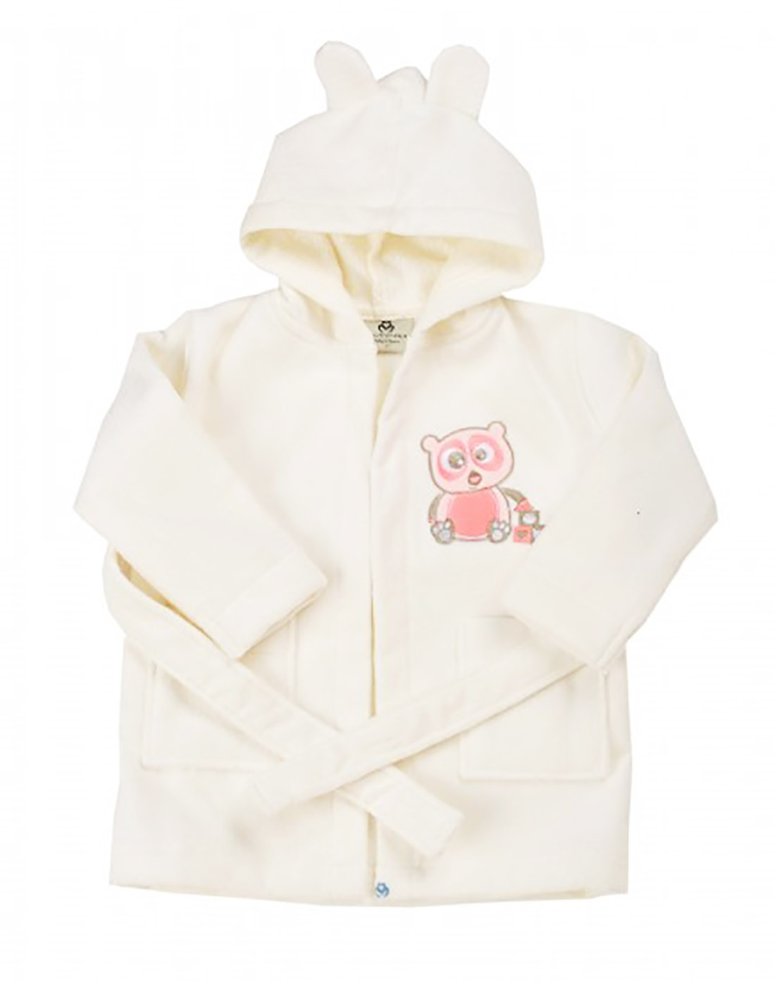 OrganicEra Organik Bebek Bornoz, Somon Panda