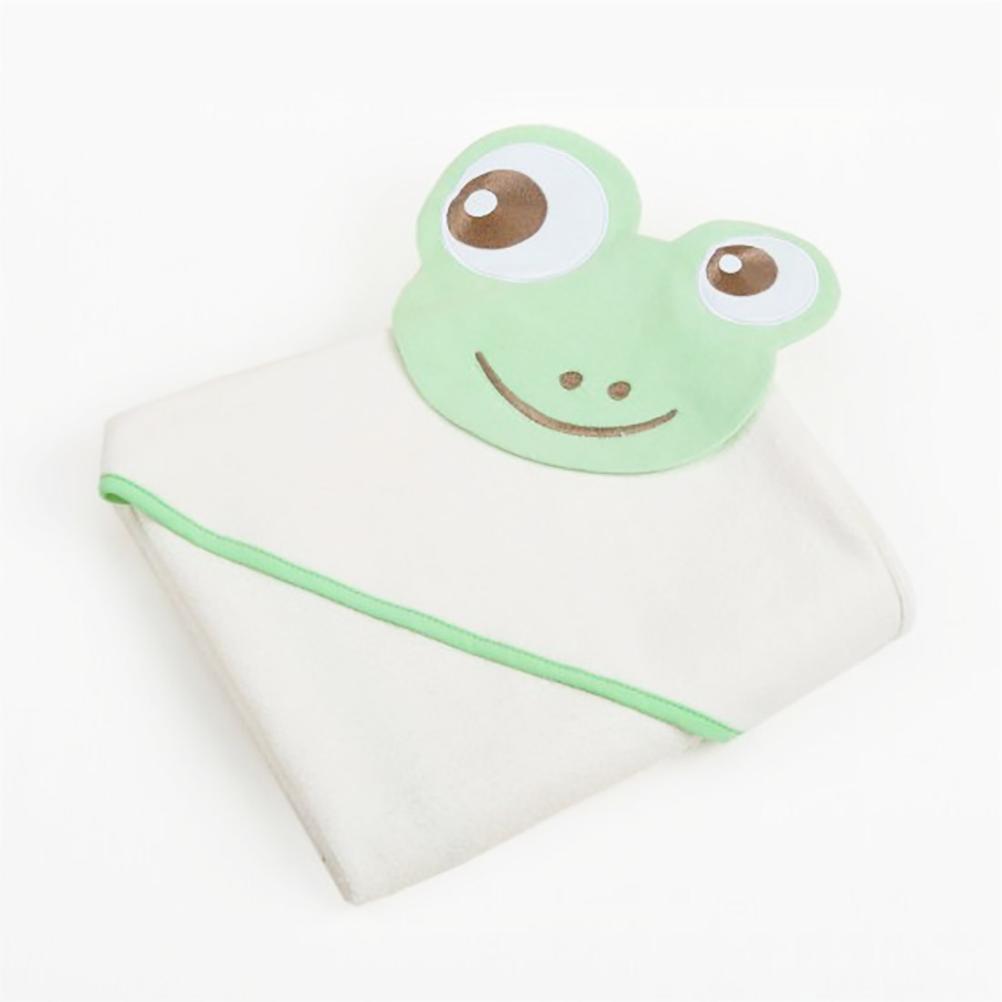 OrganicEra Organic Baby Hooded Towel, Frog