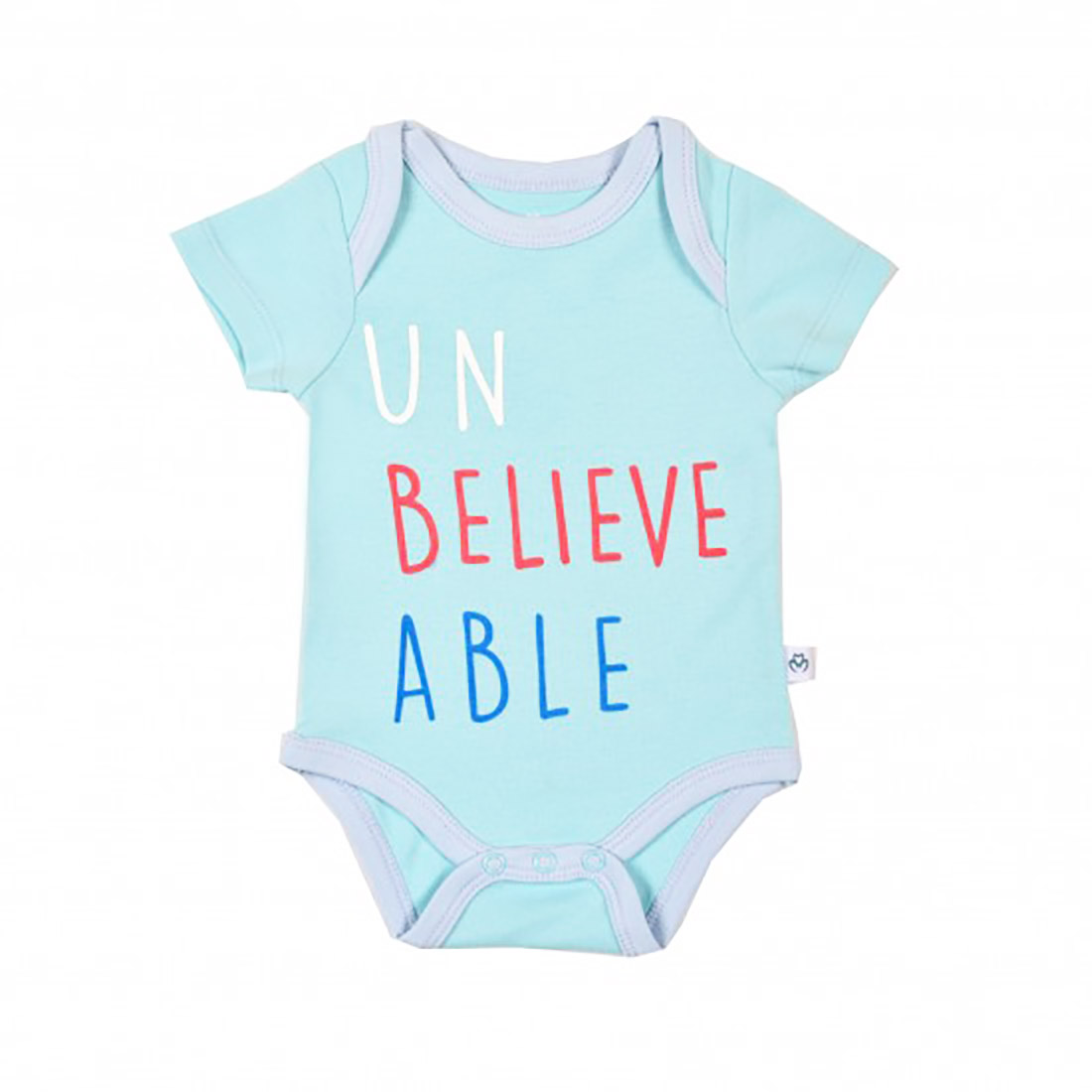 OrganicEra Organic Short Sleeve Bodysuit, Unbelieveable