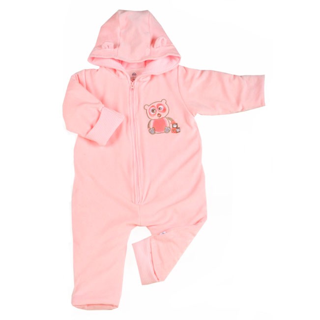 OrganicEra Organic Astronaut Onesie, Pink