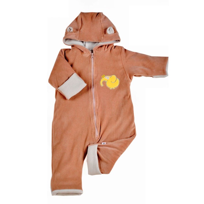 OrganicEra Organic Astronaut Onesie, Beige