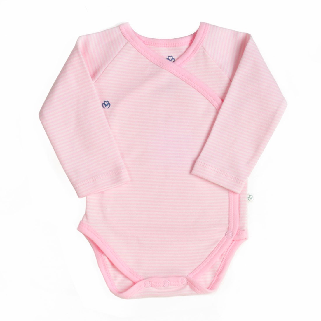 OrganicEra Organic Kimono Baby Bodysuit, Pink