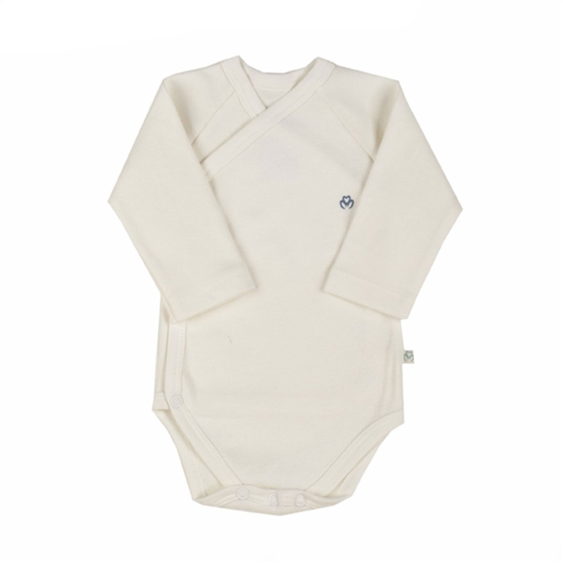 OrganicEra Organic Kimono Baby Bodysuit, White