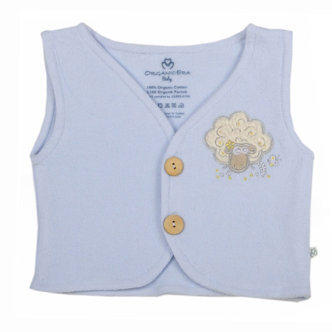 OrganicEra Organik Sharpa Bebek Yelek