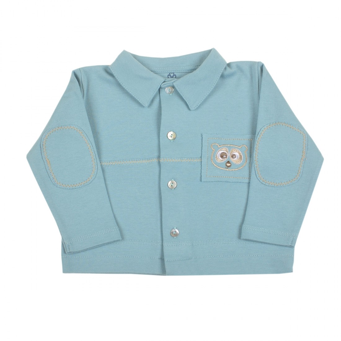 OrganicEra Organic Boy's Shirt, Turquoise