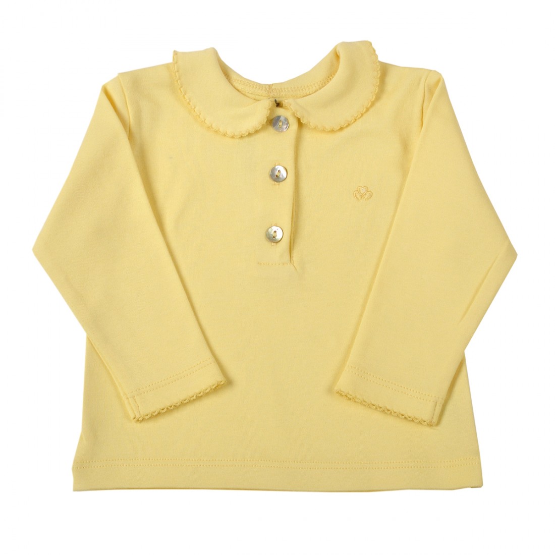 OrganicEra Organik Bebe Yaka Gömlek, Sarı