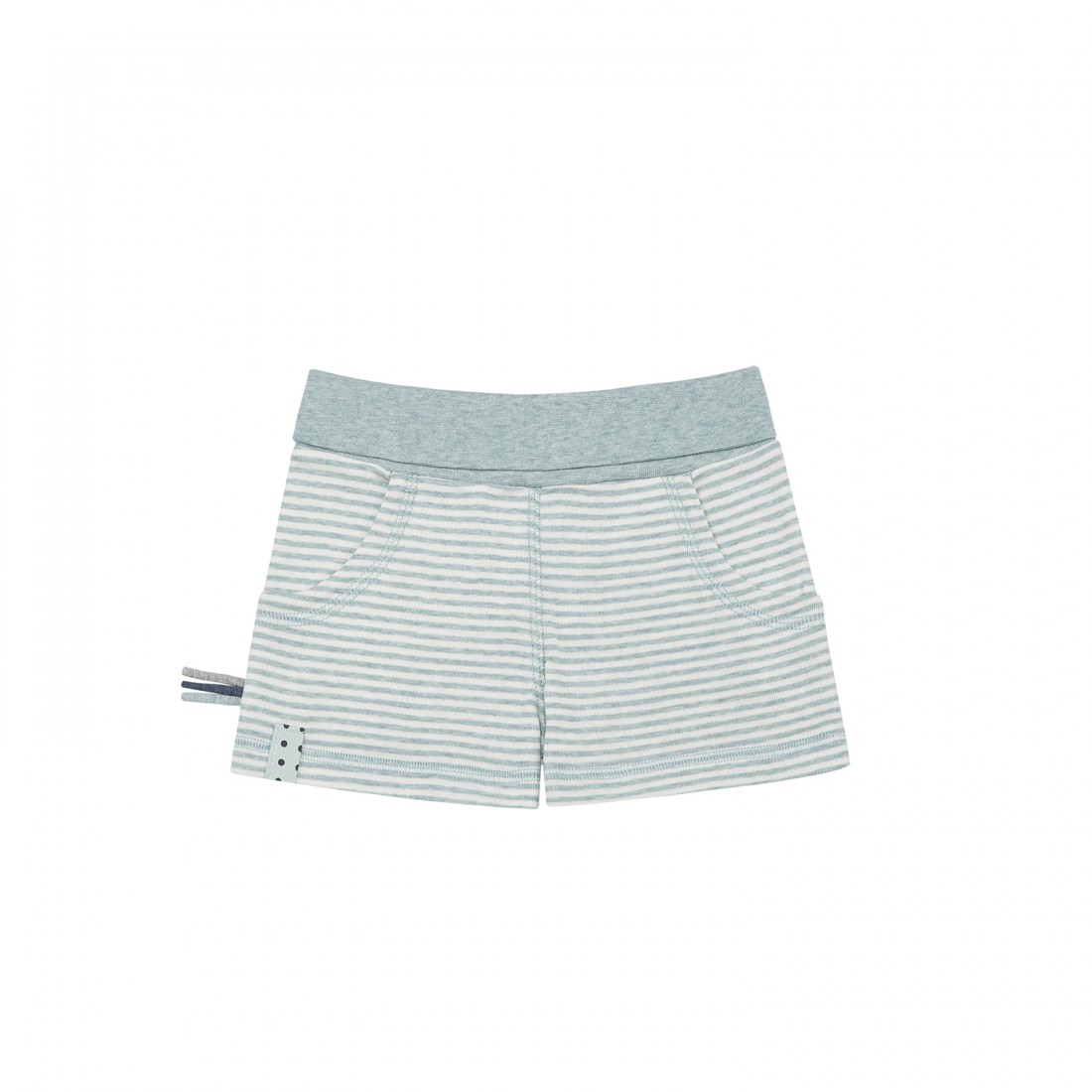 OrganicEra Organic Shorts, Aqua Striped