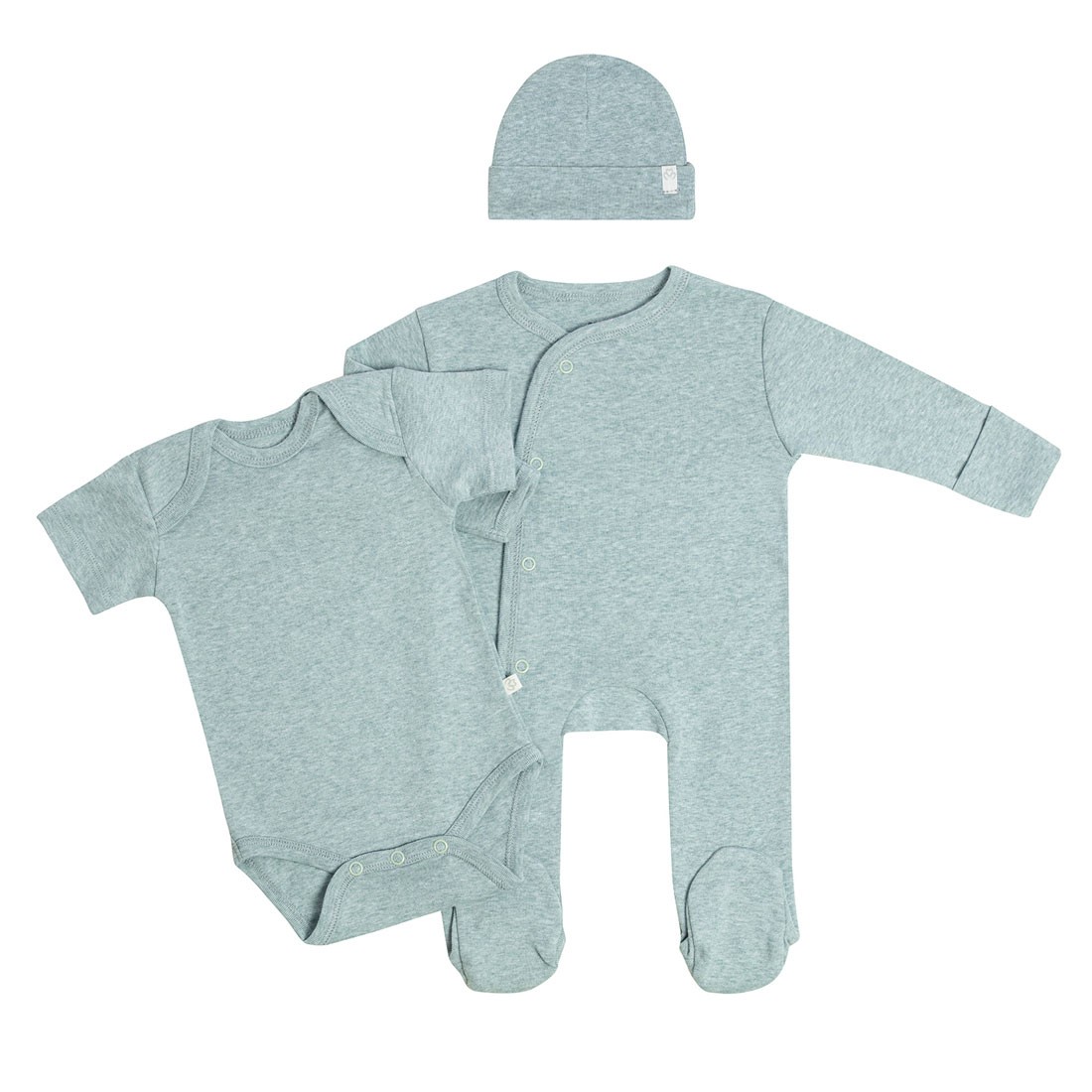 OrganicEra 3 pcs Set (0-3 Months), Aqua