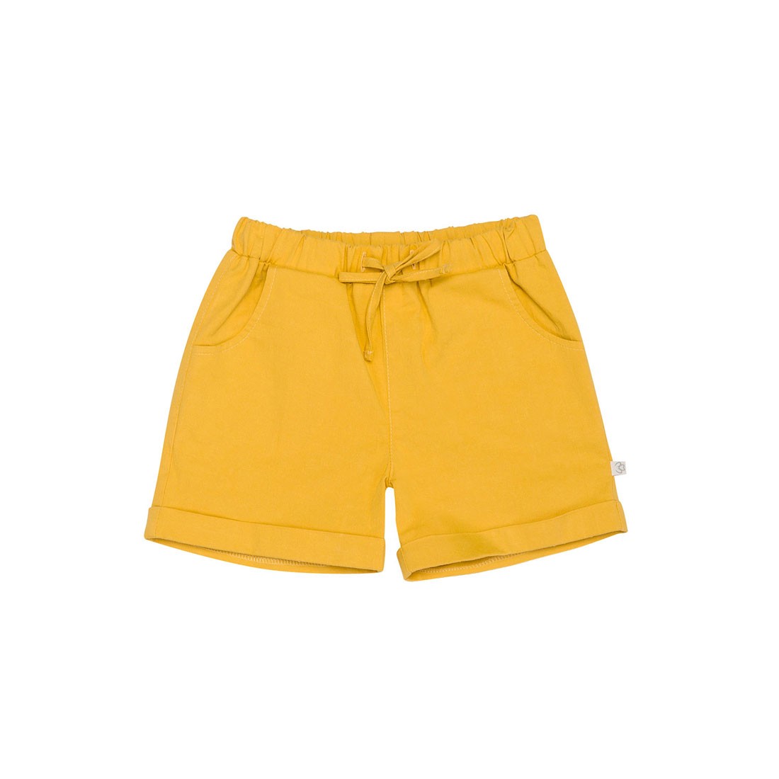 OrganicEra Organic Woven Baby Shorts, Mustard